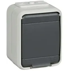 Elso 455009 Steckdose 16A AquaTop Schraubklemme licht/basaltgrau