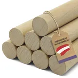 vasalat Holzstäbe Zum Basteln Set 100cm x 16mm 8 Stück