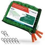 TRIBURG Anhängernetz [DEKRA Geprüft] mit Randverstärkung inkl. Expander Haken, Anhänger Netz mit Randverstärkung inkl. Gummispanner