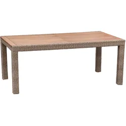 GARTENTISCH GEFLECHT AUSZIEHTISCH