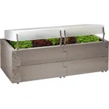 Juwel Timber 2in1 inkl. Thermohauben 130 x 60 x 51 cm grau