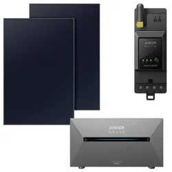 ANKER Balkonkraftwerk mit Speicher E1600 Pro, 1,6kWh, 4 x 445W Solarmodule