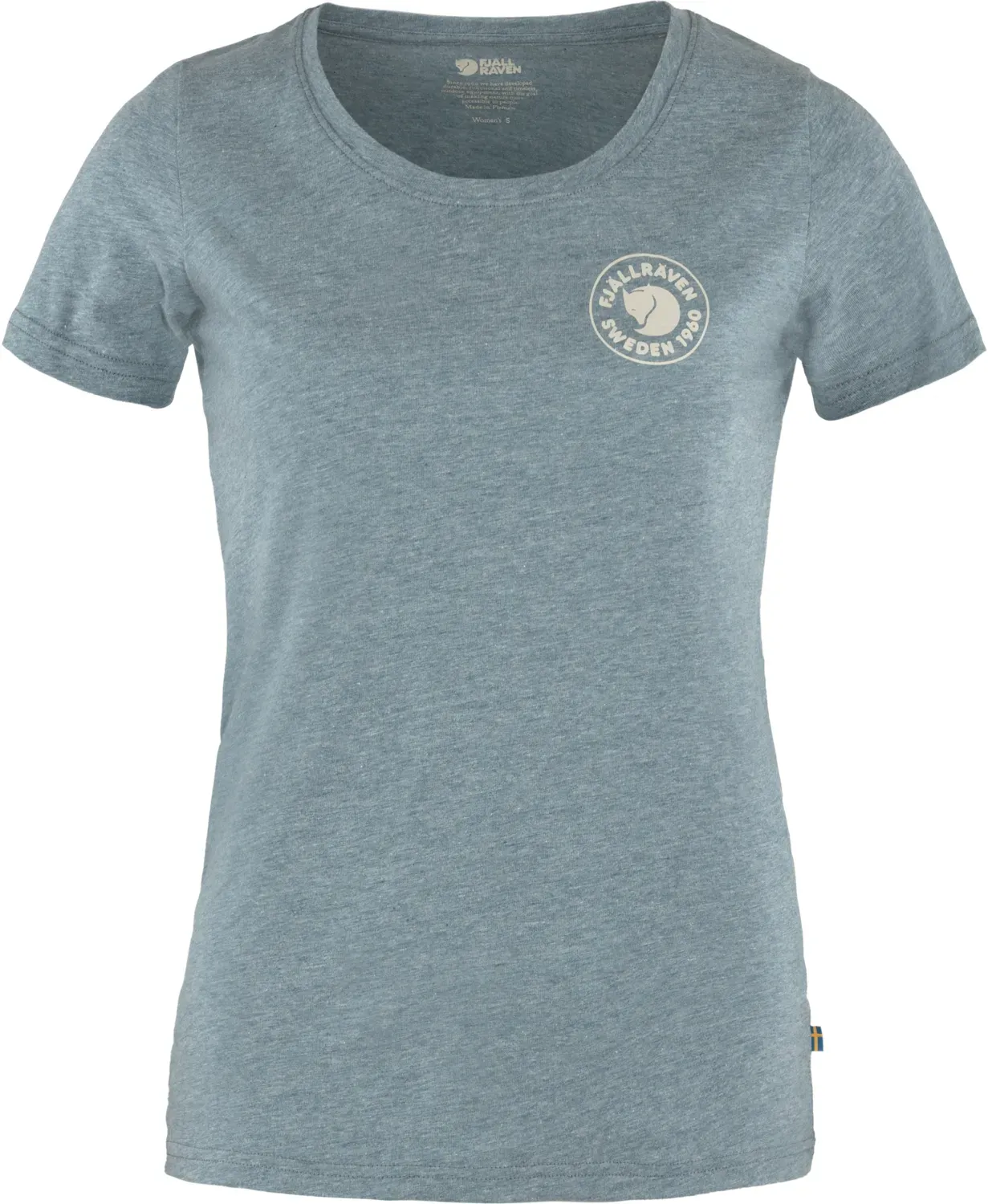 Fjällräven Damen 1960 Logo T-Shirt - L - Indigo Blue-Melange