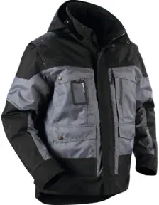 Blakläder Winterjacke, grau / schwarz, Unisex-Größe: 2XL