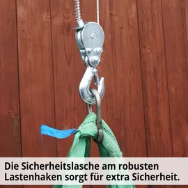 Hecht Seilwinde Stahl rot 250-500 kg Zugkraft