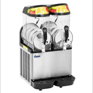 Royal Catering Slush-Maschine - 2 x 12 l - LED - digitales Bedienfeld -