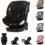 Chipolino Kindersitz Volare i-Size Isofix, drehbar, SPS, Top Tether schwarz