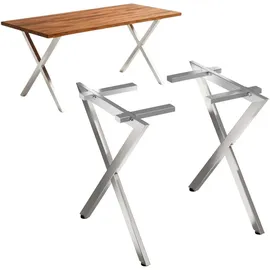 DanDiBo Ambiente Tischbeine Edelstahl 96678 68 x 72 cm