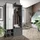 ax living Garderobenschrank Milanoir 100 x 189,4 x 33 cm Grau/Kiefer