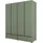 OTTO home Drehtürenschrank Cross 180 x 210 x 59,5 cm Grün