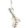 DOLLE Mittelholmtreppe Dublin 61 cm Eiche lackiert/Perlgrau/Edelstahl