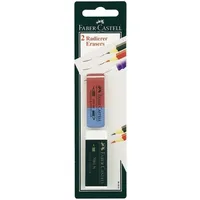 Faber-Castell Radierer Kunststoff Kombiradierer auf Blisterkarte