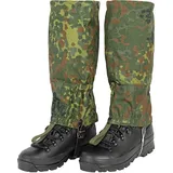 Heim Gamaschen mit Stahlseil und Lederlasche flecktarn