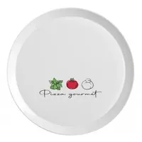 Gourmet-Pizzateller Zutaten CM33 Ronda Bormioli Rocco Dekoriertes Glas 6er-Pack