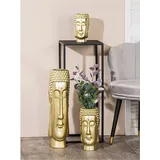 Casablanca by Gilde Bodenvase »Bodenvase "Buddha" H.58cm«, (1 St.), goldfarben