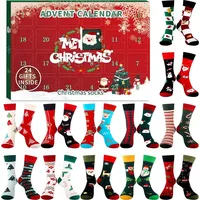 Adventskalender für Männer Adventskalender 2024 Erwachsene Weihnachts-Adventskalender 2024 Jungen Socken Adventskalender Baumwollsocken