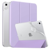MoKo Hülle für iPad (A16) 11. Generation 11" 2025/10. Gen 10,9" 2022, iPad Hülle TPU Transluzent Matt Rückseite Cover mit Auto Schlaf/Aufwach Tablet Hüllen Schutzhülle mit Ständer, Taro Lila