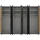 Musterring Drehtürenschrank Isabelle 344,2 x 216 x 58 cm Grau/Schwarz