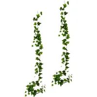 I.GE.A. Kunstgirlande I.GE.A. "Efeuranke", grün, B:13cm H:170cm, Kunststoff, Kunstpflanzen, 2er Set