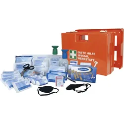 Verbandkoffer SPECIAL Werkstatt mit Inhalt DIN 13157:2021-11+Zusatzausstattung