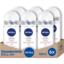 NIVEA Talc Sensation Roll-On 6 x 50 ml