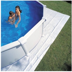 SUMMER FUN Bodenschutzvlies »Extra Bodenschutzvlies für 600 x 320 cm Ovalform-P«, (Komplett-Set) weiß