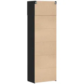 vidaXL Badschrank 70 x 42,5 x 225 cm Schwarz