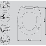 Primaster WC-Sitz New York weiß