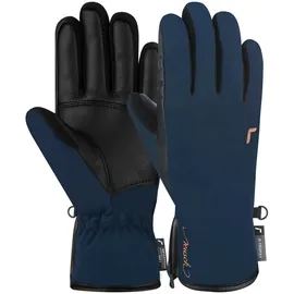 Reusch Damen Handschuhe Tiffany R-tex Xt Extra Warm, Wasserdicht, Atmungsaktiv, blau-schwarz, 8.5