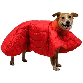 Ruffwear Palisades Sleep Poncho Hundejacke Rot XS
