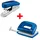Novus Locher und Heftgeräte Set E210/E15 blau