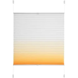 Plissee »Farbverlauf«, Lichtschutz, ohne Bohren, verspannt, 38899528-4 orange