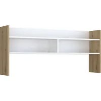Freiraum Schreibtischaufsatz >Modultrick< in Artisan Eiche/ Weiß - 139,6x60x25,8