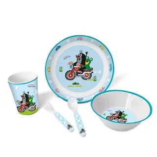 Trötsch Verlag Trötsch Der kleine Maulwurf Kindergeschirr Set Motorrad 5 teilig