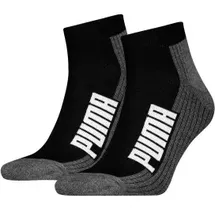 Puma Cushioned Quarter Socken 2er Pack Schwarz 43-46