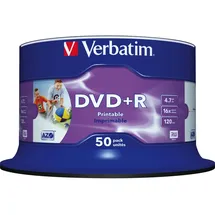 Verbatim DVD+R 4,7 GB 16x bedruckbar 50 St.