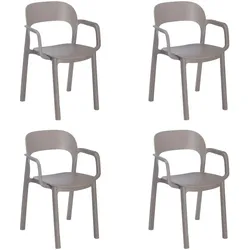 Resol garbar ONA Sessel Indoor, Outdoor Set 4 Schokolade - Schokolade
