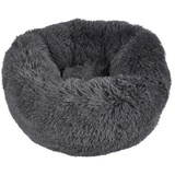 dynamic24 Plüsch Hundebett 55cm Katzenbett Hunde Kissen Hundekorb Schlafplatz Hund Katze