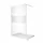 BuyLando.Shop Lily Walk-In-Dusche 100 x 200 cm Mitte Weiß ESG Glas
