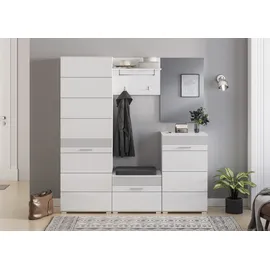 INOSIGN Garderobenspiegel INOSIGN "Malmö, Höhe 85 cm, rahmenlose Optik, hochwertiges Spiegelglas", weiß (weiß nb, spiegelglas), B:55cm H:85cm T:2cm, Spiegelglas, Spiegel, Garderobenspiegel, Spiegel, Wandspiegel, Flurspiegel, Dielenspiegel