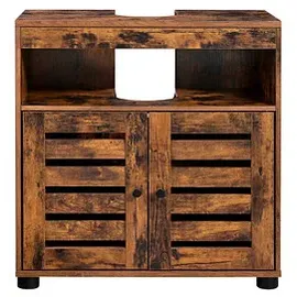 VASAGLE Waschtischunterschrank ohne Waschbecken braun 60,0 x 30,0 x 63,0 cm