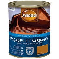 Xyladecor 5324302 Facades et Bardages Holzschutzlasur für den Außenbereich, Eiche, goldfarben, 1L