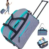 Elephant Gin Elephant 2-Rollen 55 cm / 130 l grau/türkis