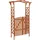 vidaXL Pergola mit Tor 116 x 40 x 204 cm Braun