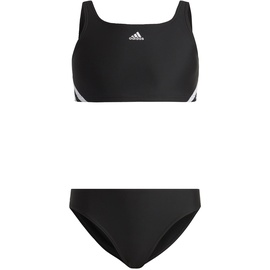 adidas IB6001 3S Bikini Swimsuit Black/White 3-4A