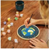 Ravensburger CreArt, Malen nach Zahlen Wooden - Tag und Nacht