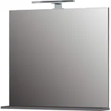 Germania Badezimmerspiegel 1429-547 Gw-Pescara/ Mauresa, Graphit, mit Ablage, LED Beleuchtung, Spiegel 1429 - grau