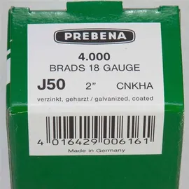 Prebena J50CNKHA Stauchkopfnägel (Brads) 50 mm 4000 Stück