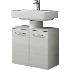 Saphir Waschbeckenunterschrank 2 Türen 60 x 53 x 33 cm Weiß