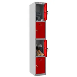 Phoenix Spind Locker 30 x 50 x 183 cm Grau/Rot